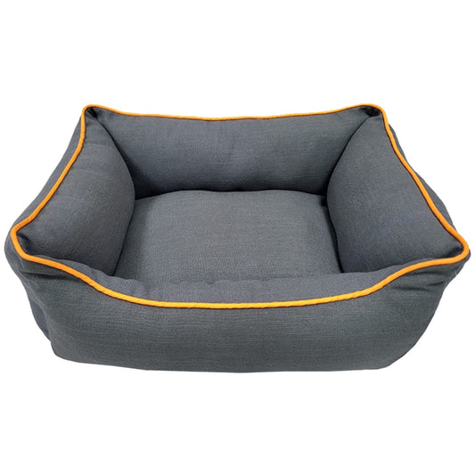 Besty Cotton Chambray Lounger Anti- Skid Pet Bed Small