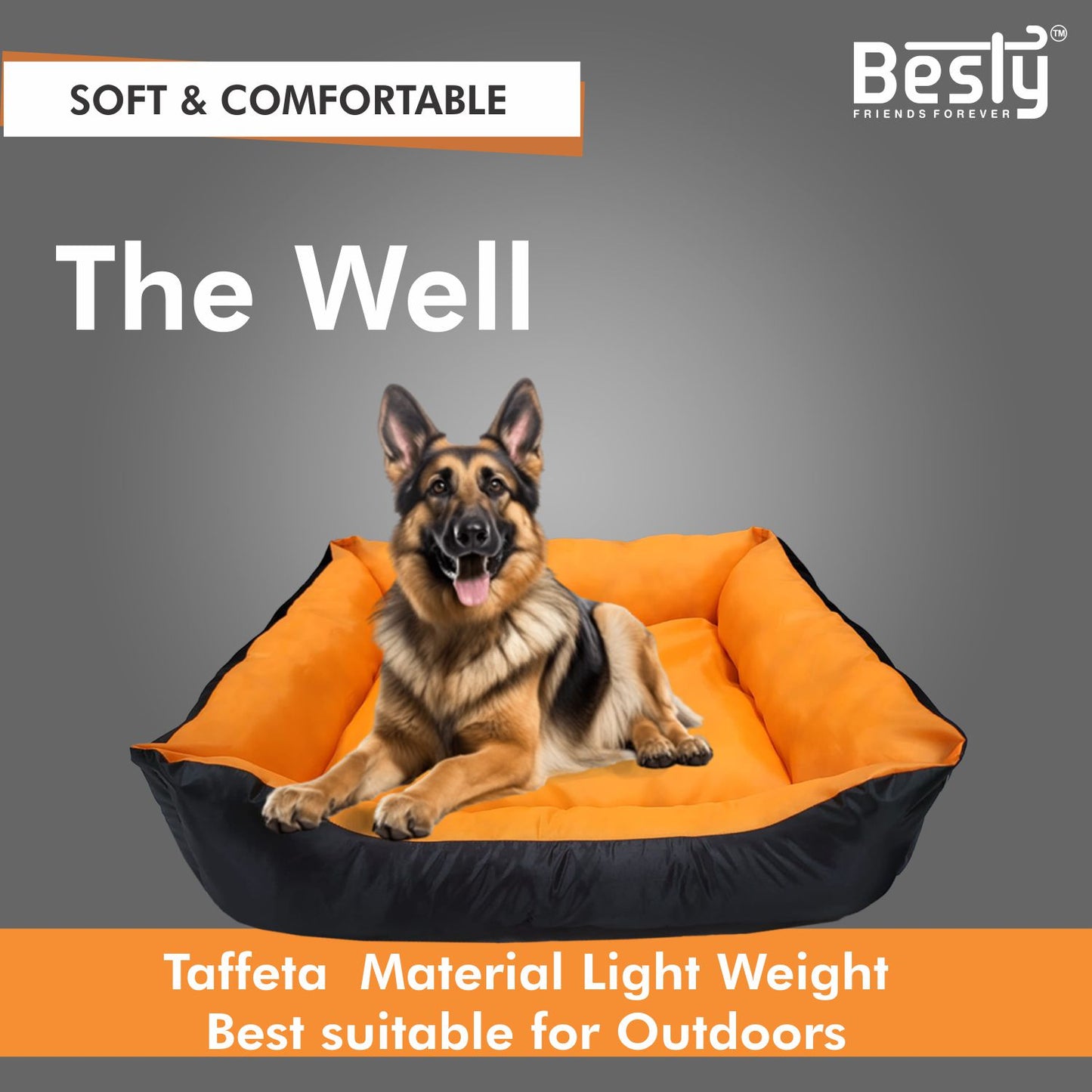 Besty The Well Taffeta Lounger Outdoor friendly PET Bed | Dog Bed | CAT Bed | Puppies Puppy Bed Small